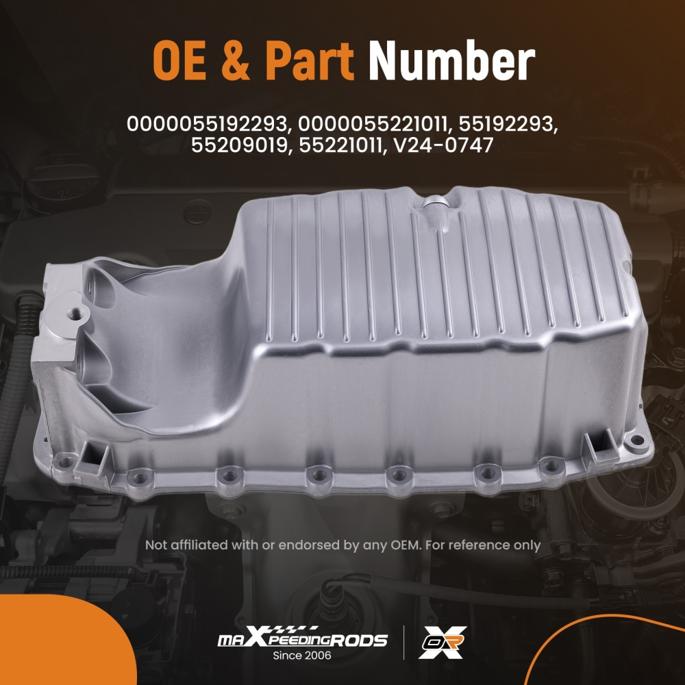 Engine Oil Pan compatible for Alfa Romeo Giulietta 940 1.4TB 2010-2018 55192293 Direct Fit
