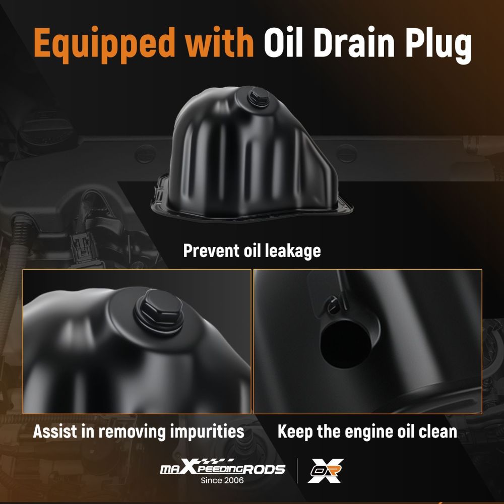 1x New Engine Oil Pan compatible for Subaru Baja compatible for Forester Legacy 2.5L 2000-2005 11109AA110