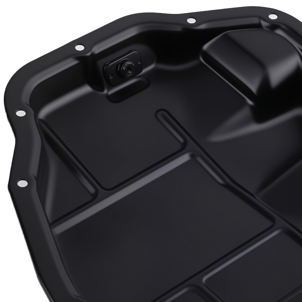 Engine Oil Pan Assembly compatible for Nissan Qashqai 2.0L 07-13 264-536 Steel Black