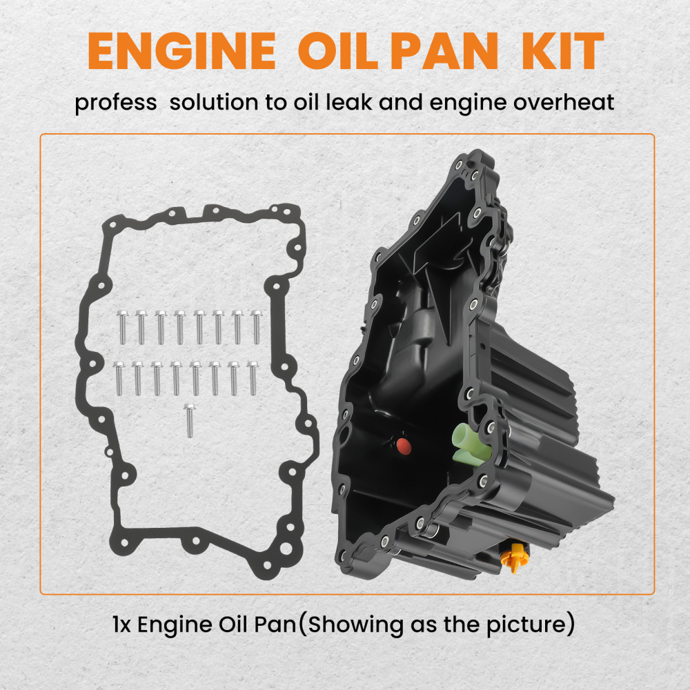 Engine Oil Pan Kit W/ Gasket For2015-18 compatible for Ford F150 2.7L V6 FL3Z-6675C 264336