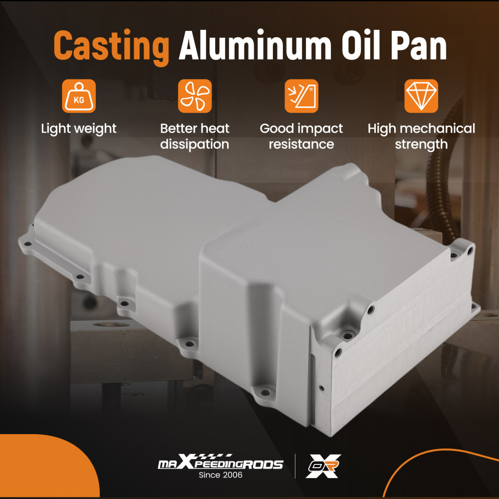 Aluminum Cast Oil Sump for LS Gen IV LS2 LS3 6.0L 6.2L Muscle Car 302-1