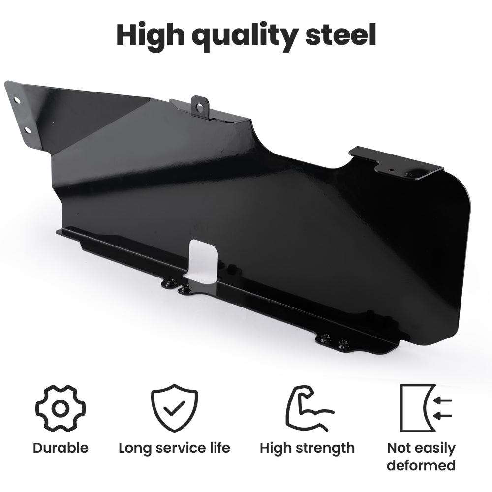 Steel Gas Tank Skid Plate Fits For 07-18 compatible for Jeep Wrangler JK 4WD 2-Door Black