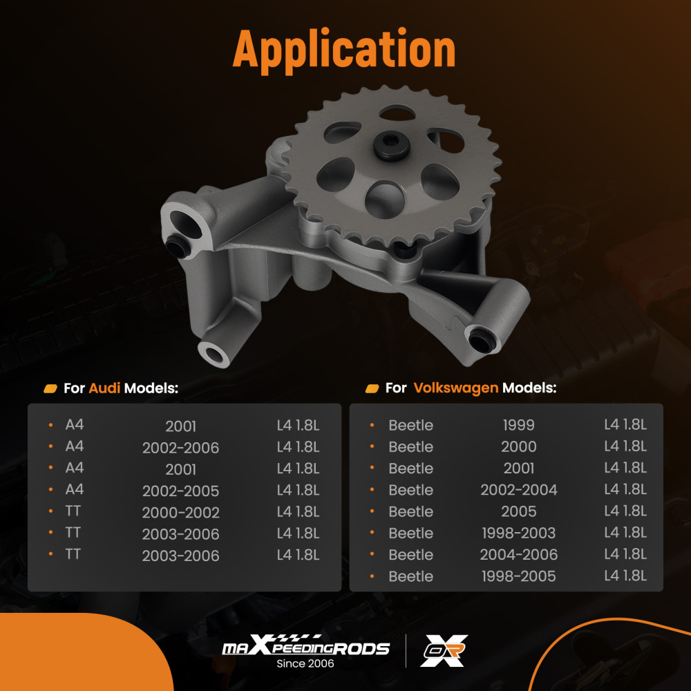 Oil Pump compatible for VW Golf MK4 MK5 compatible for Audi A3 A4 TT 1.8T 06A115105B 1994-2013