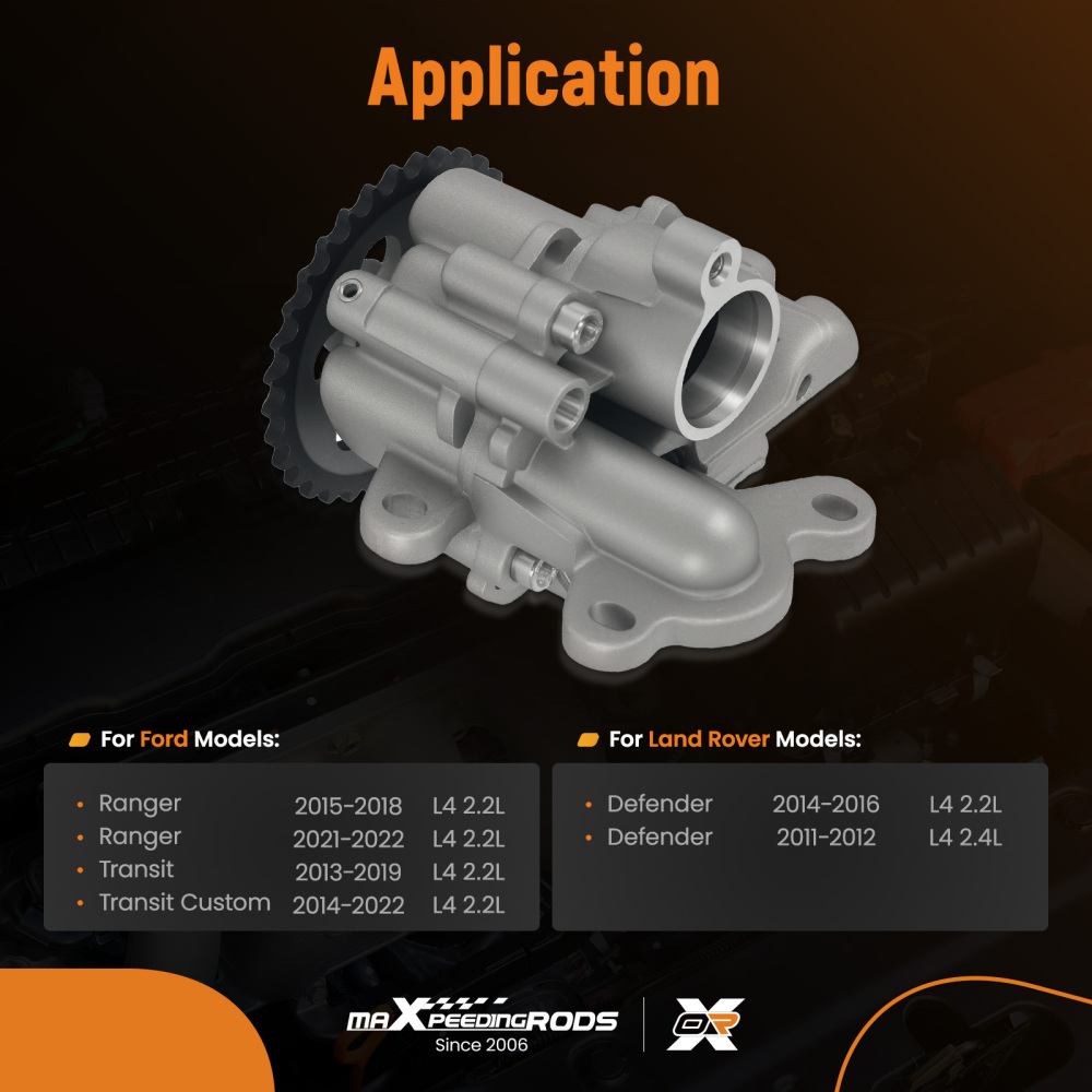 Oil Pump compatible for Ford Transit MK6 Custom V362 BK2Q6600AC Engine Parts 2012-2019