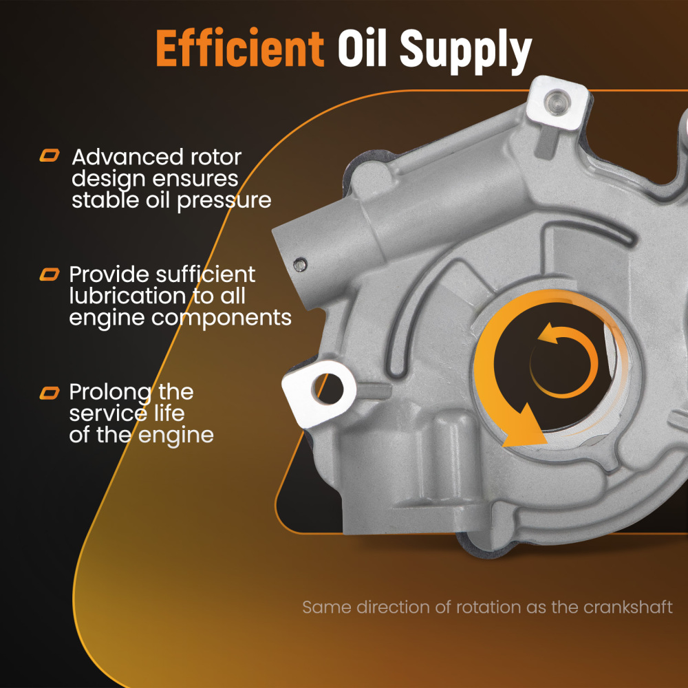 New Oil Pump compatible for Jeep Grand Cherokee compatible for Dodge Ram 1500 compatible for Mitsubishi 3.7L 4.7L 06-09