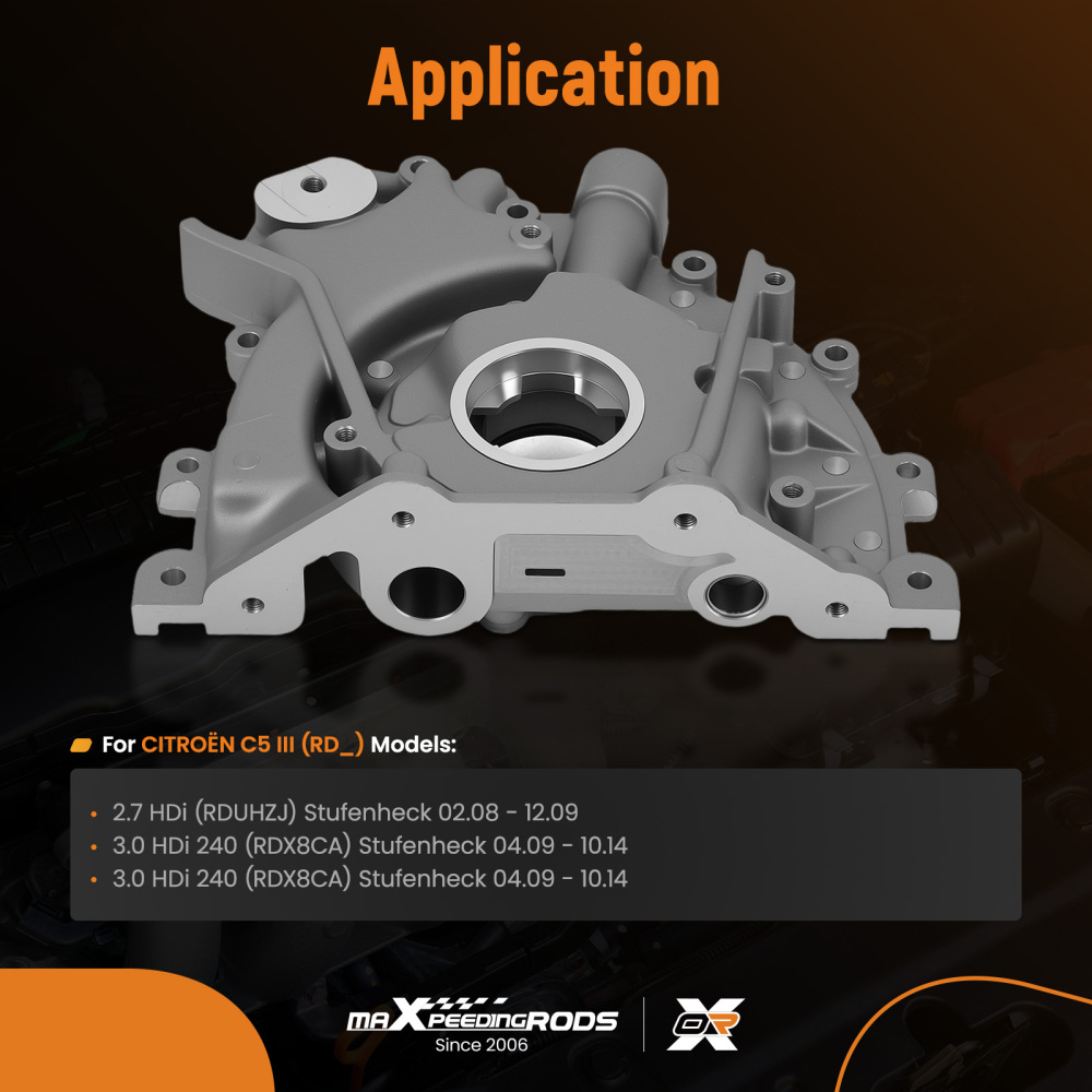 Oil Pump Assembly compatible for Jaguar AJD V6 2004-2009 LR013487 New Aluminum