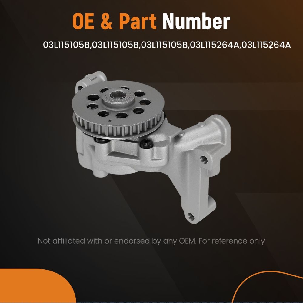 Engine Oil Pump compatible for VW Golf 5/6 Transporter Passat B6 B7 1.6 2.0 TDI 03L115105B