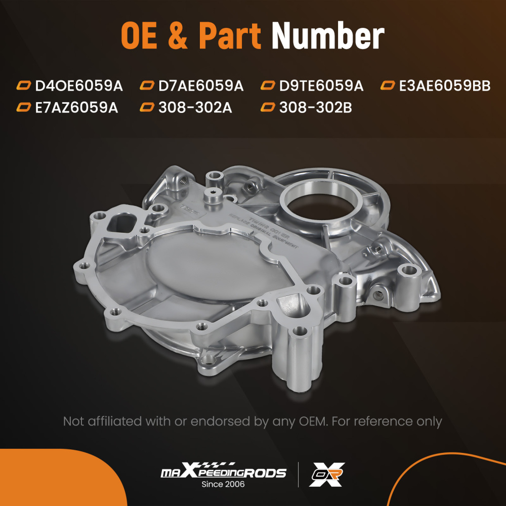 Timing Chain Cover compatible for Ford Mustang Capri 302 5.0L 1979-1985 D7AE6059A