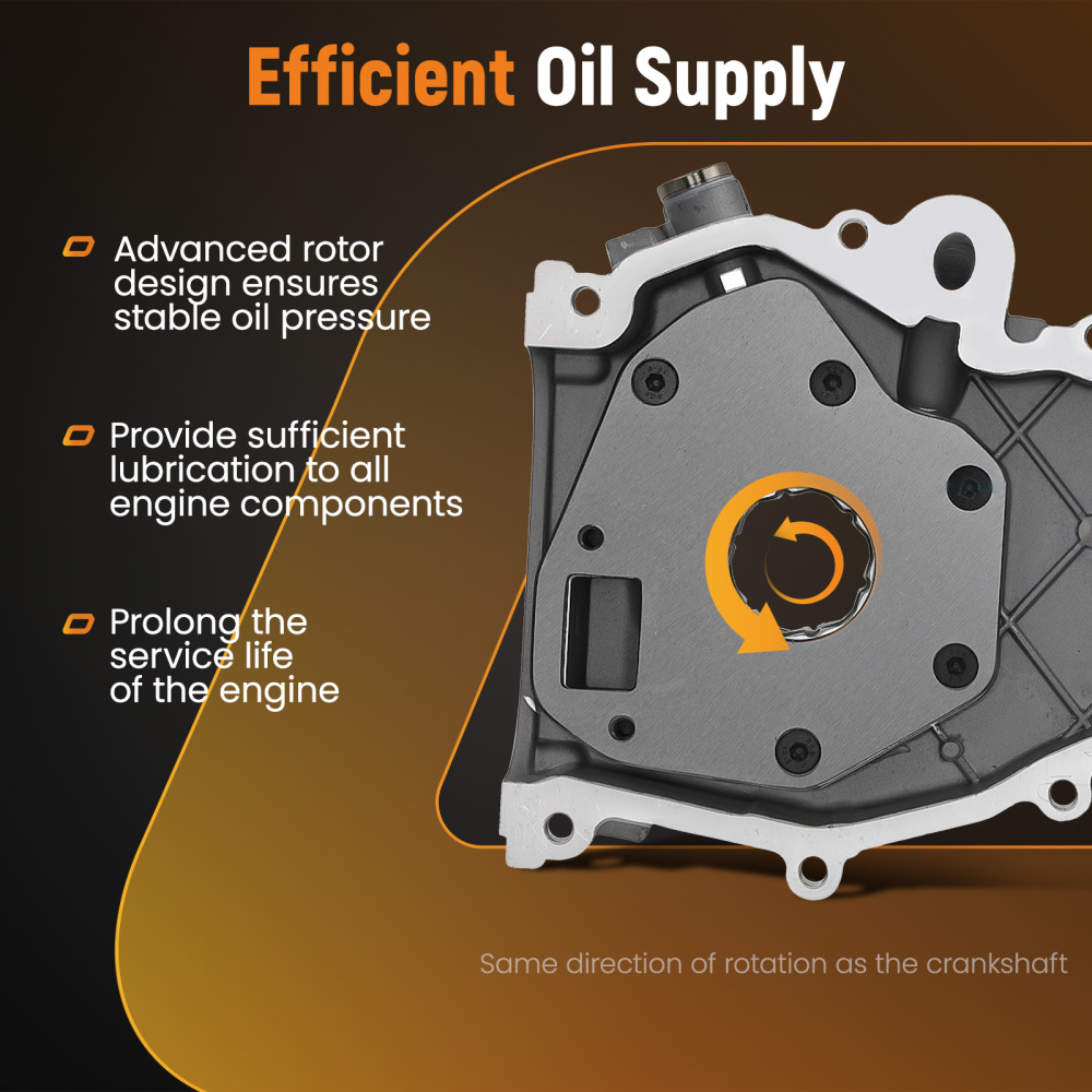 Engine Oil Pump compatible for FIAT 500 1.3L Hatchback 2007-2023 55185375 71740365