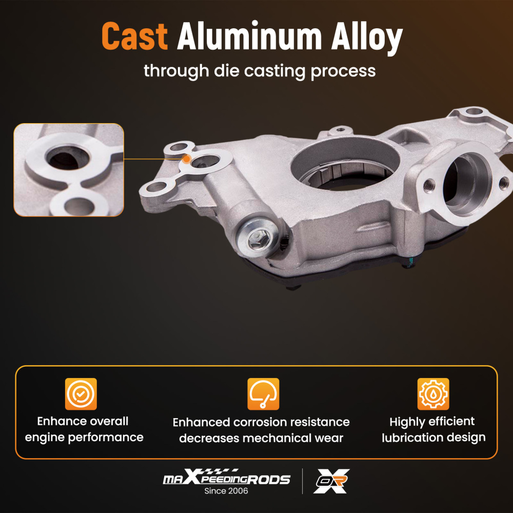 Engine Oil Pump compatible for Chevy Silverado 1500 compatible for V8 5.3L 4.8L 1999-13 compatible for Silverado 1500