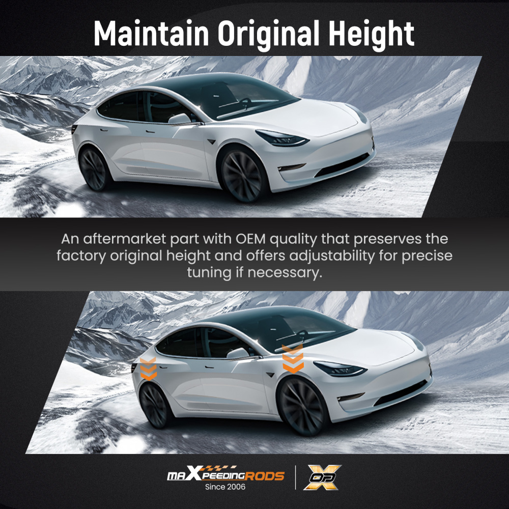 MaXpeedingrods Coilovers Lowering Kit compatible for Tesla model Y 2020+ AWD Height Adjustable