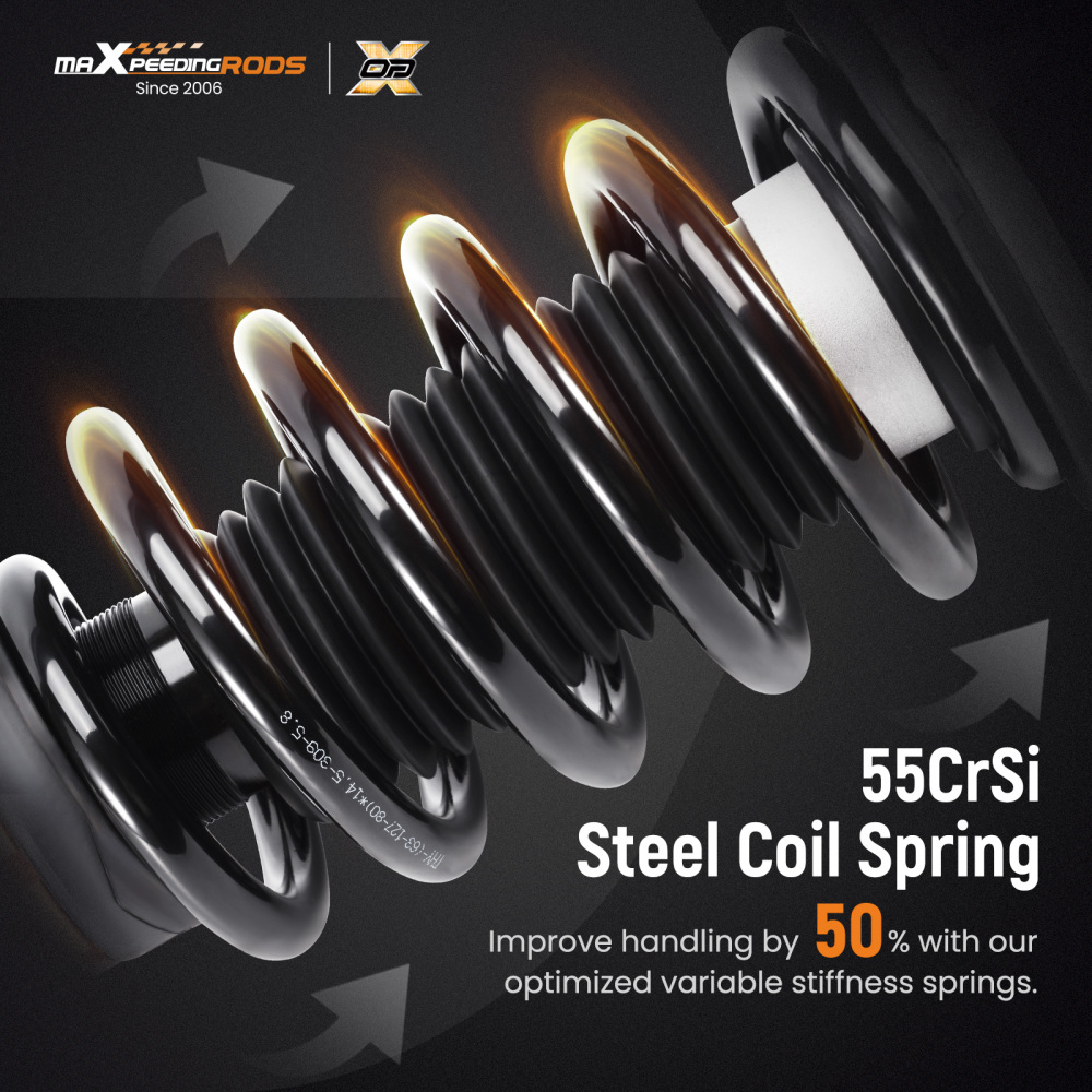 MaXpeedingrods Coilovers Lowering Kit compatible for Tesla model Y 2020+ RWD Height Adjustable