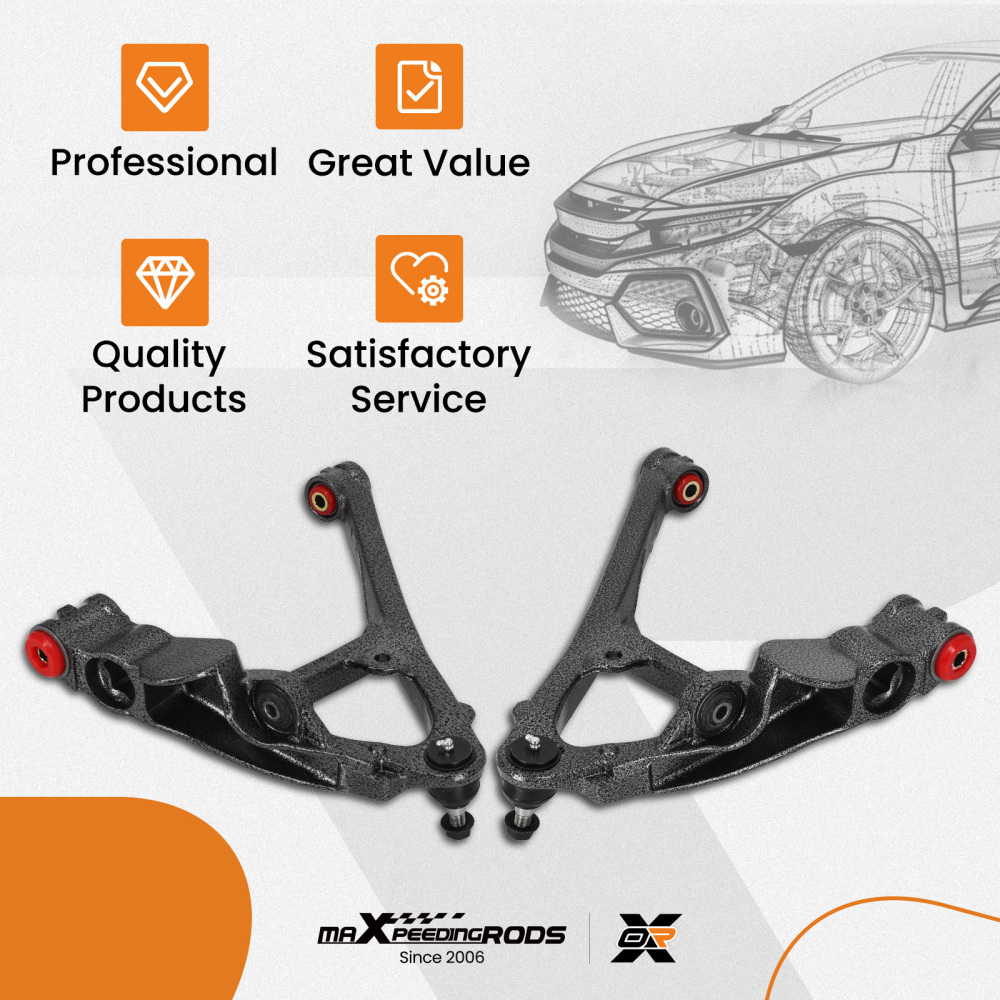 14x Upper Lower Control Arms Poly Bushing Tierod For 99-06 compatible for Silverado Sierra 1500