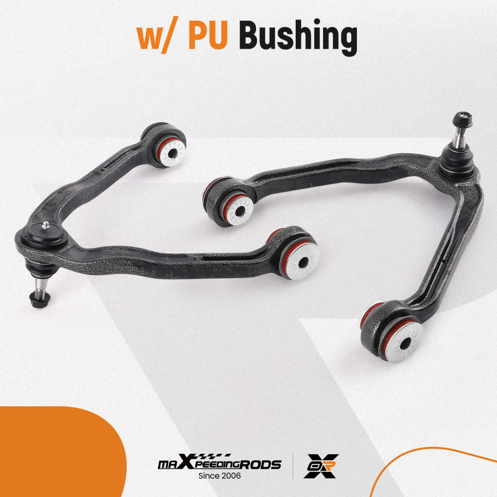 Front Upper Lower Control Arm w/PU for 1999-2003 compatible for Chevy Silverado GMC Sierra 4WD