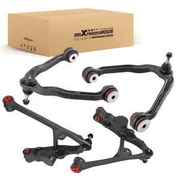 Front Upper Lower Control Arm w/PU for 1999-2003 compatible for Chevy Silverado GMC Sierra 4WD