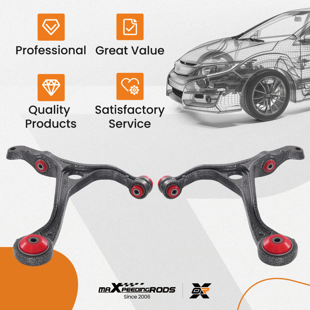 maXpeedingrods 2Pcs Front Lower Control Arm Kit for Honda Accord 2003-2007