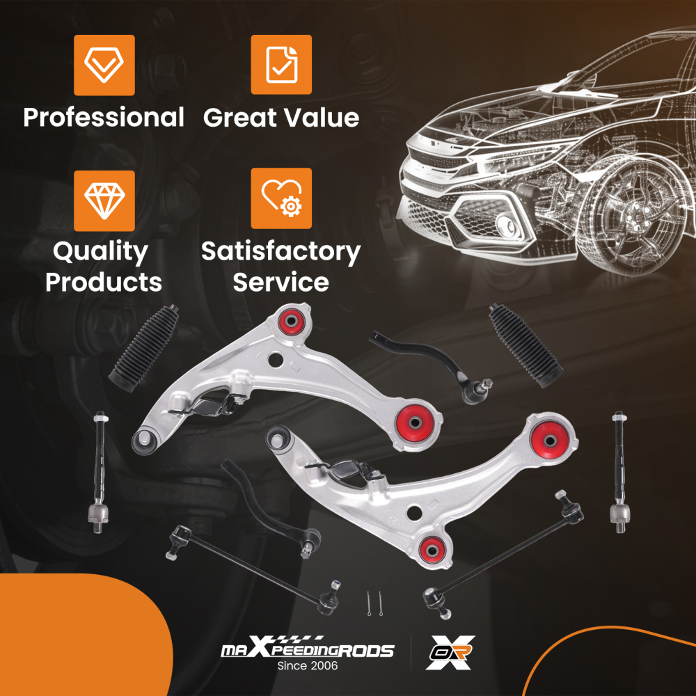 maXpeedingrods 10Pcs Front Suspension Kit Compatible For Nissan Altima 2007-2012