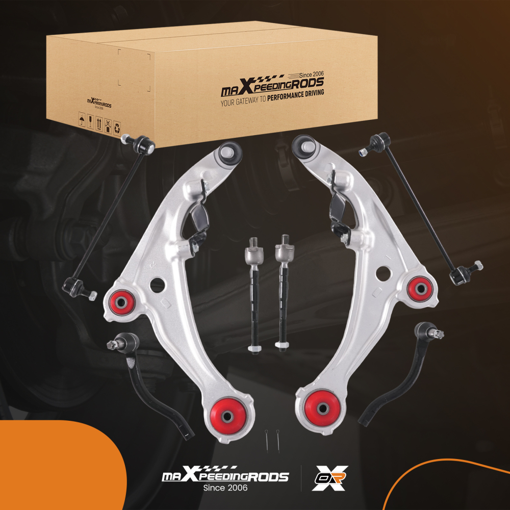 maXpeedingrods 8Pcs Front Lower Control Arm Kit Compatible For Nissan Altima 2007-2012