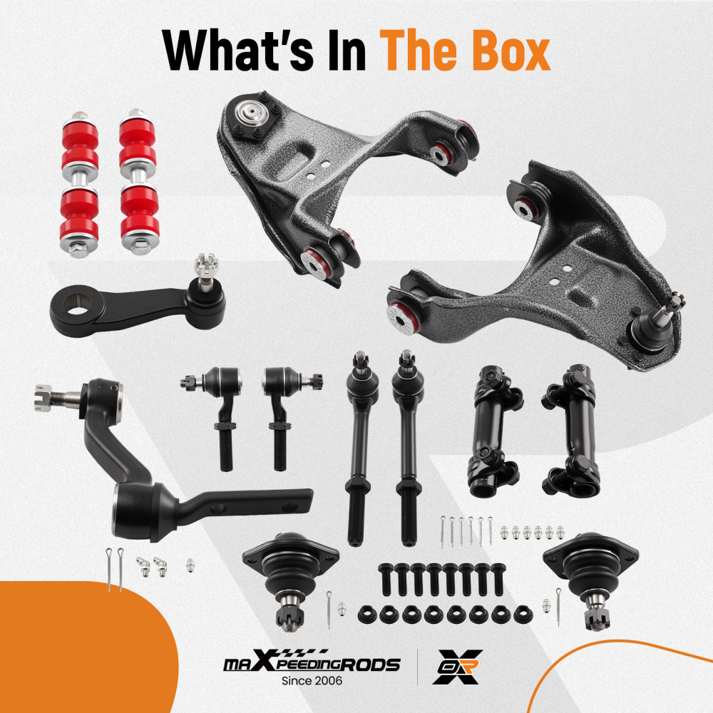 14x Front Upper Control Arms w/ Ball Joint compatible for Chevy Blazer S10 compatible for GMC Jimmy Sonoma