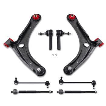 Front Lower Control Arm Tie Rod Kit compatible for Dodge Caliber Patriot Compass 2007-2017