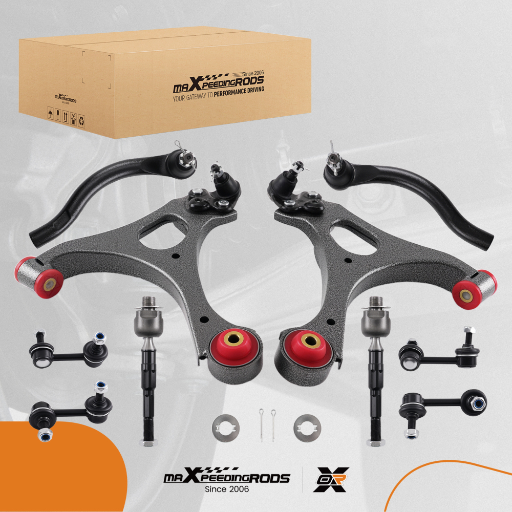 12x Front Lower Control Arm Ball Joint Sway Bar compatible for Honda Civic 2006 2007 - 2011