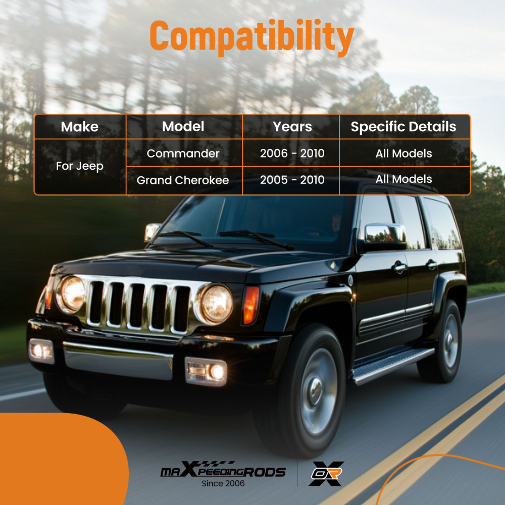 12x Front Upper Control Arms compatible for Jeep Commander Grand Cherokee 2005 2006 - 2010