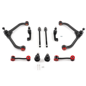10x Front Upper Suspension Control Arm Tie Rod Kit for 2002 - 2004 compatible for Jeep Liberty