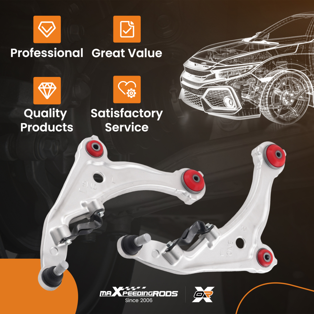 maXpeedingrods 2Pcs Front Lower Control Arm Kit Compatible For Nissan Maxima 2009-2014
