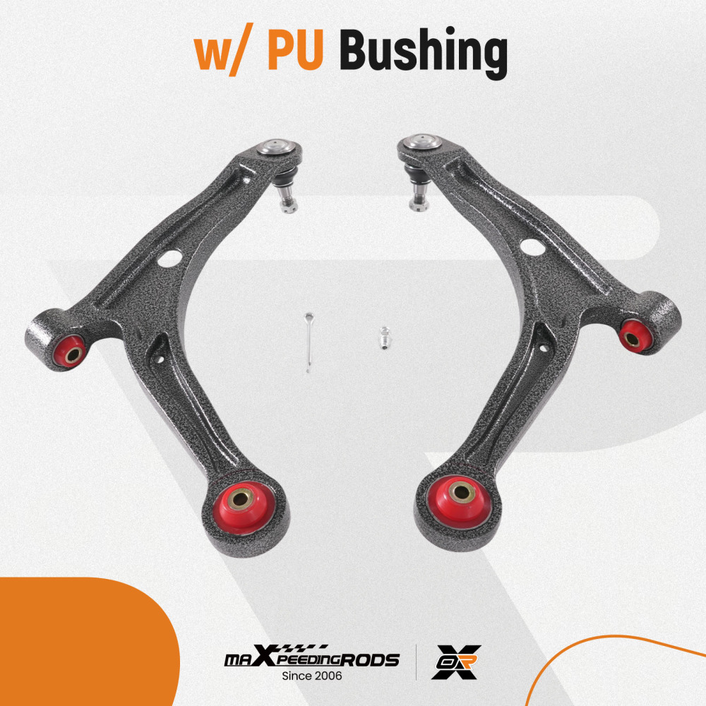 maXpeedingrods 2Pc Front Lower Control Arm with Ball Joint & Poly Bushing Compatible For Honda Pilot 2003-2008