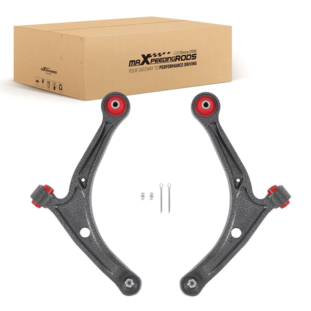 maXpeedingrods 2Pc Front Lower Control Arm with Ball Joint & Poly Bushing Compatible For Honda Pilot 2003-2008