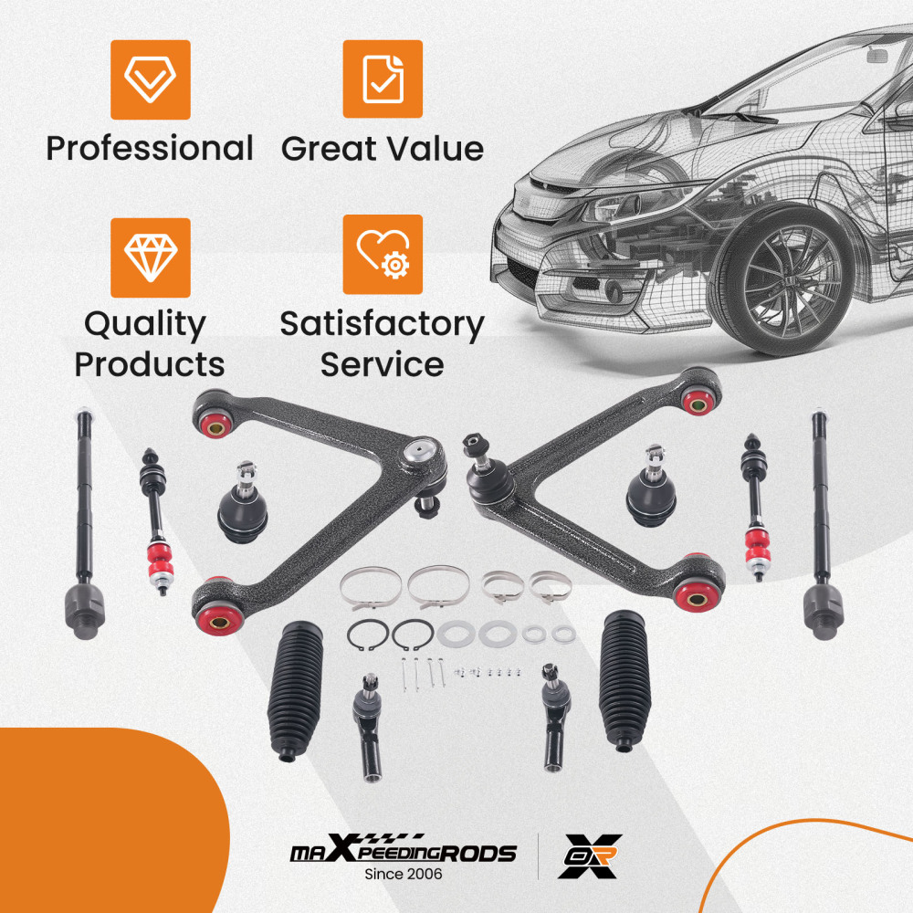 maXpeedingrods 12Pcs RWD Front Suspension Kit for Dodge Ram 1500 2002-2005