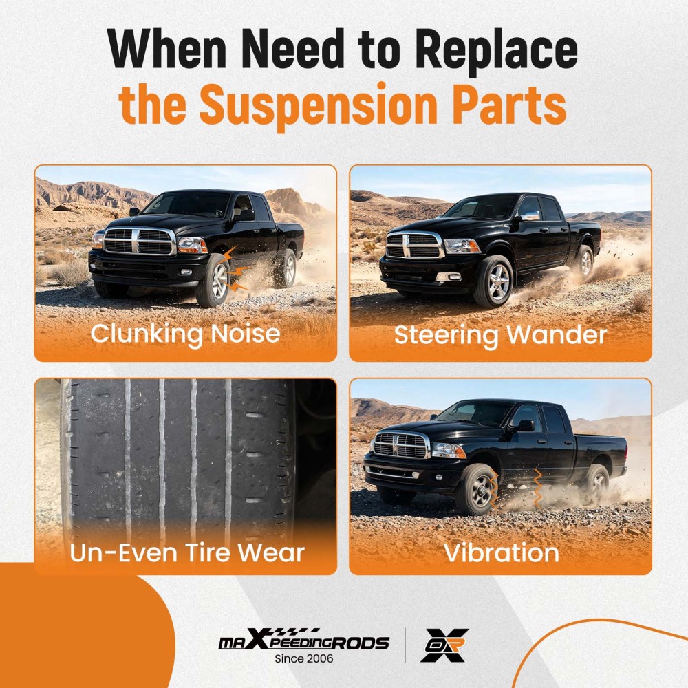 maXpeedingrods 12Pcs RWD Front Suspension Kit for Dodge Ram 1500 2002-2005