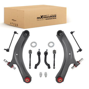 Front Control Arm Tie Rod Ends Sway Bar Links Kit Compatible For Nissan Rogue 2008-2015