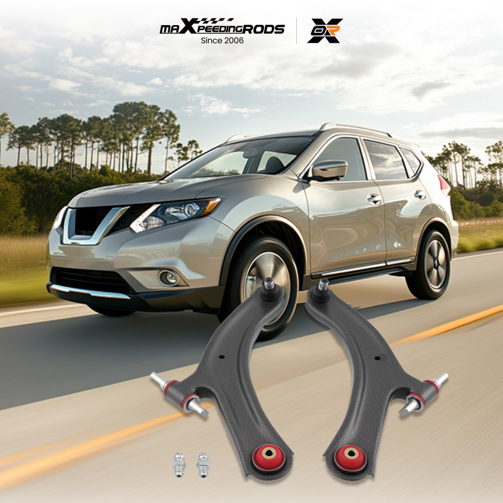 Front Lower Left Right Control Arms w/Ball Joints Compatible For Nissan Rogue 2008 - 2013