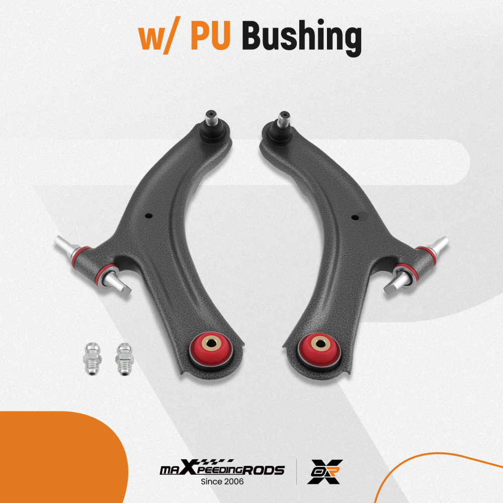Front Lower Left Right Control Arms w/Ball Joints Compatible For Nissan Rogue 2008 - 2013