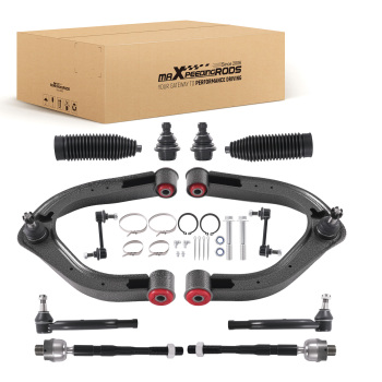 Front Upper Control Arm w/ Poly Bushing Tie Rod End Stabilizer compatible for Nissan Armada