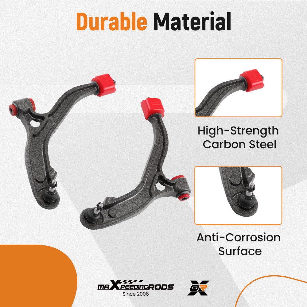Front Lower Control Arms compatible for Dodge Voyager TownCountry 2001 2002 - 2007 3.3L