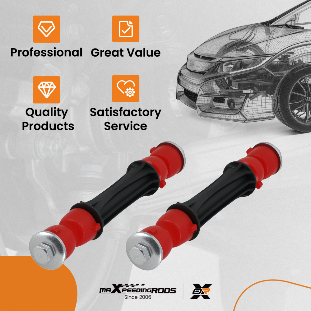 Suspension Front Sway Bar End Links For 2007-2018 compatible for Chevy Silverado 1500 K700432