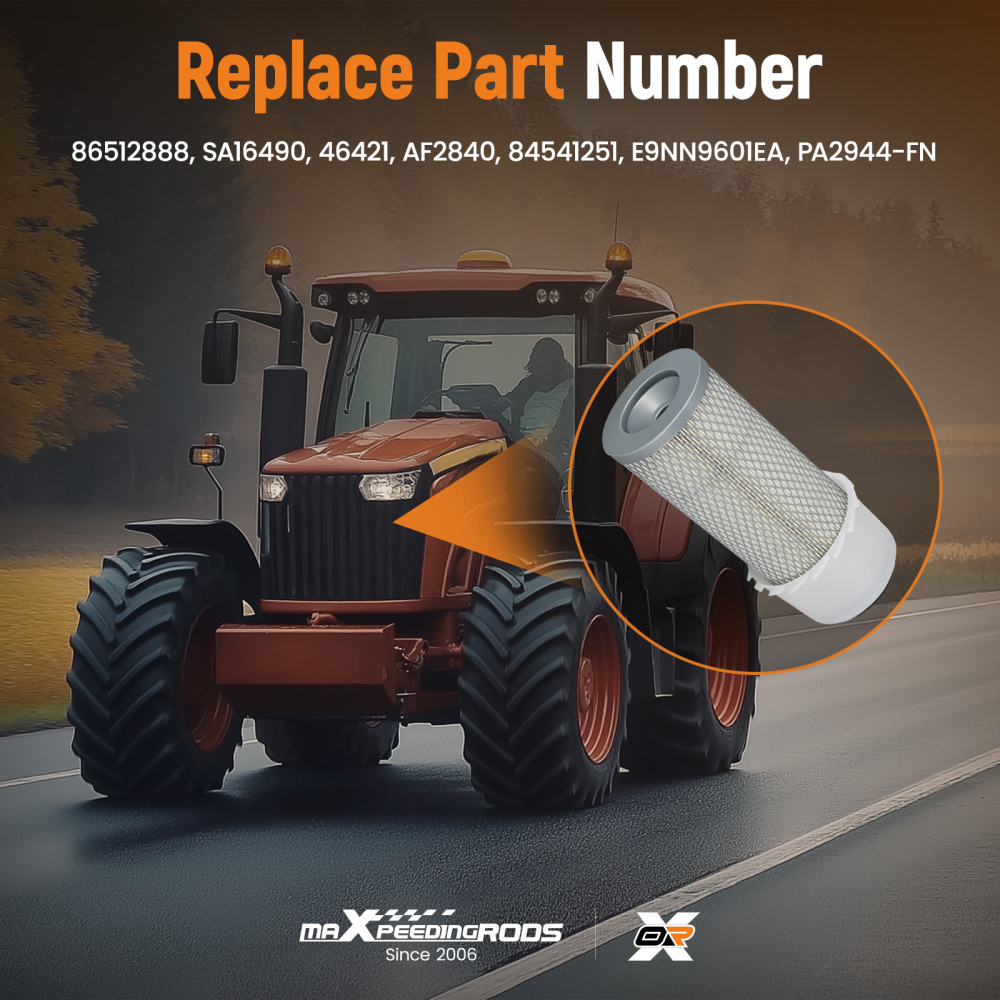 Air Filter compatible for Ford New Holland 1320 1520 1620 1710 1715 84541251 PA2944
