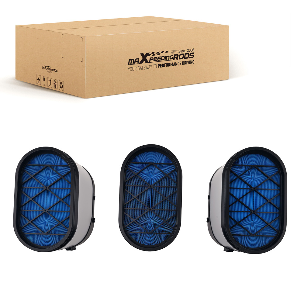 3PCS P616056 Engine Air Filter compatible for Kenworth T660 PACCAR MX13 compatible for CUMMINS ISM ISX