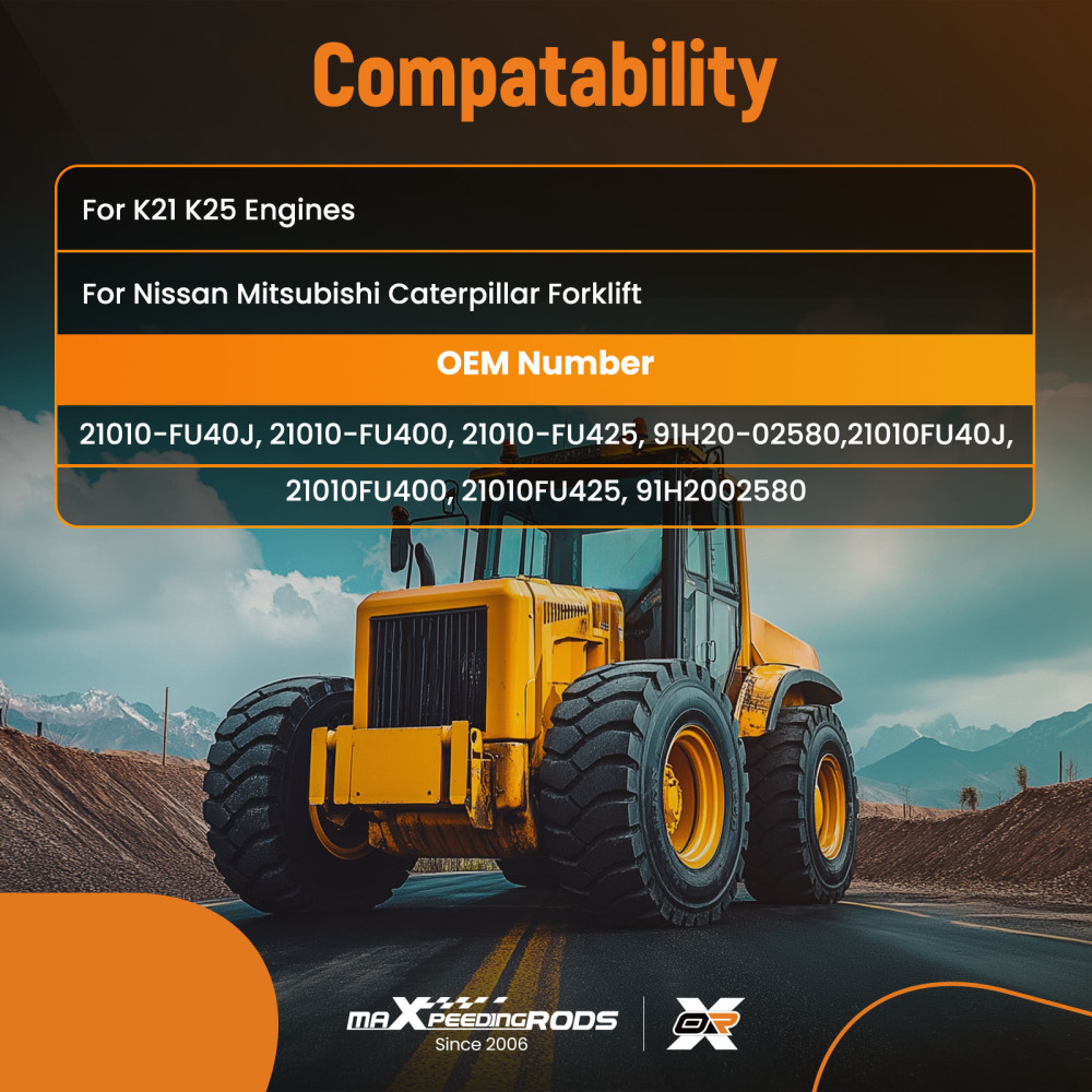 Coolant Pump compatible for Nissan K21 Forklift 21010FU425 91H2002580 21010-FU425