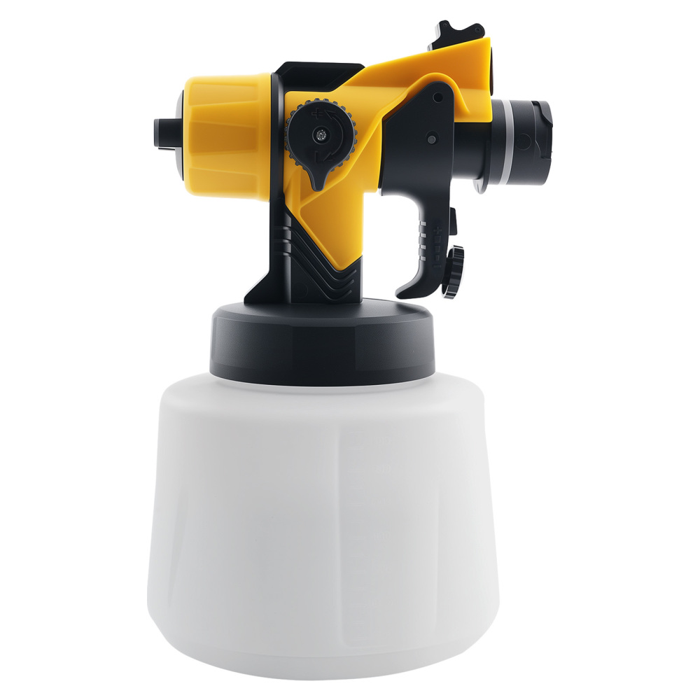 200W Electric Gun HVLP Paint Sprayer 18V-24V 5 Nozzles Adjustable Pattern