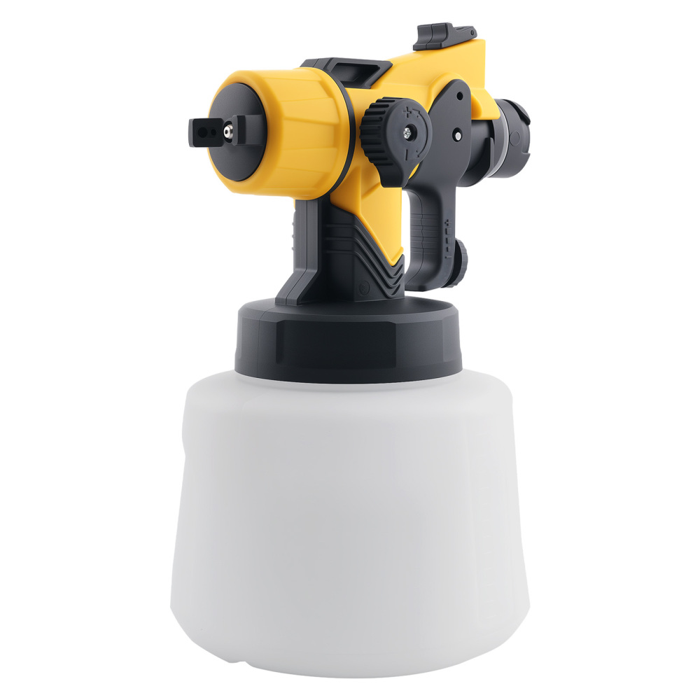 200W Electric Gun HVLP Paint Sprayer 18V-24V 5 Nozzles Adjustable Pattern