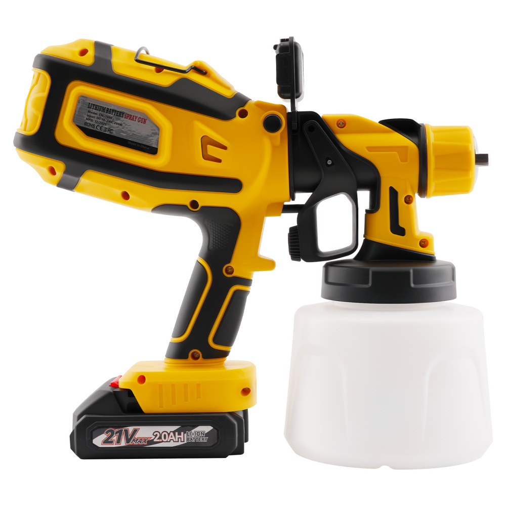 Electric Handheld HVLP Sprayer 1400ML 5 Nozzles LED Light For Makita Battery