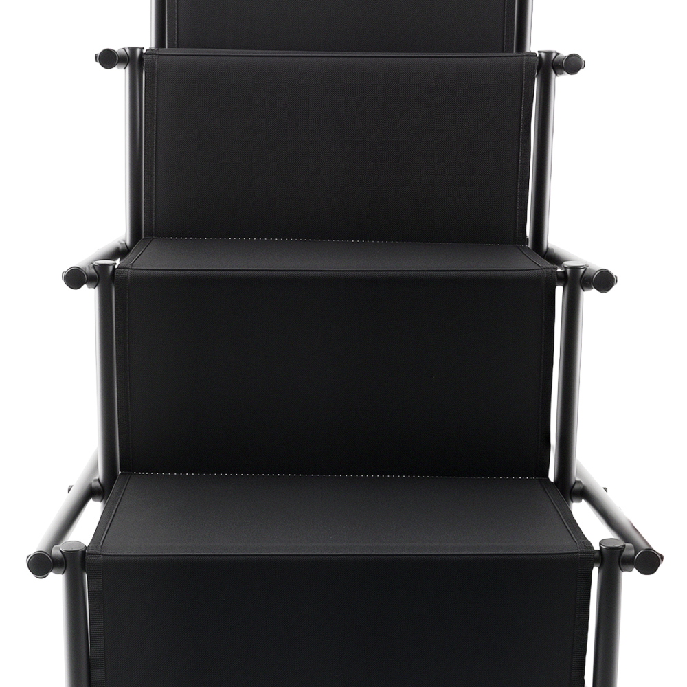 Dog Stairs 4 Steps Foldable Lightweight with Non-Slip Rubberized Bottom Pads