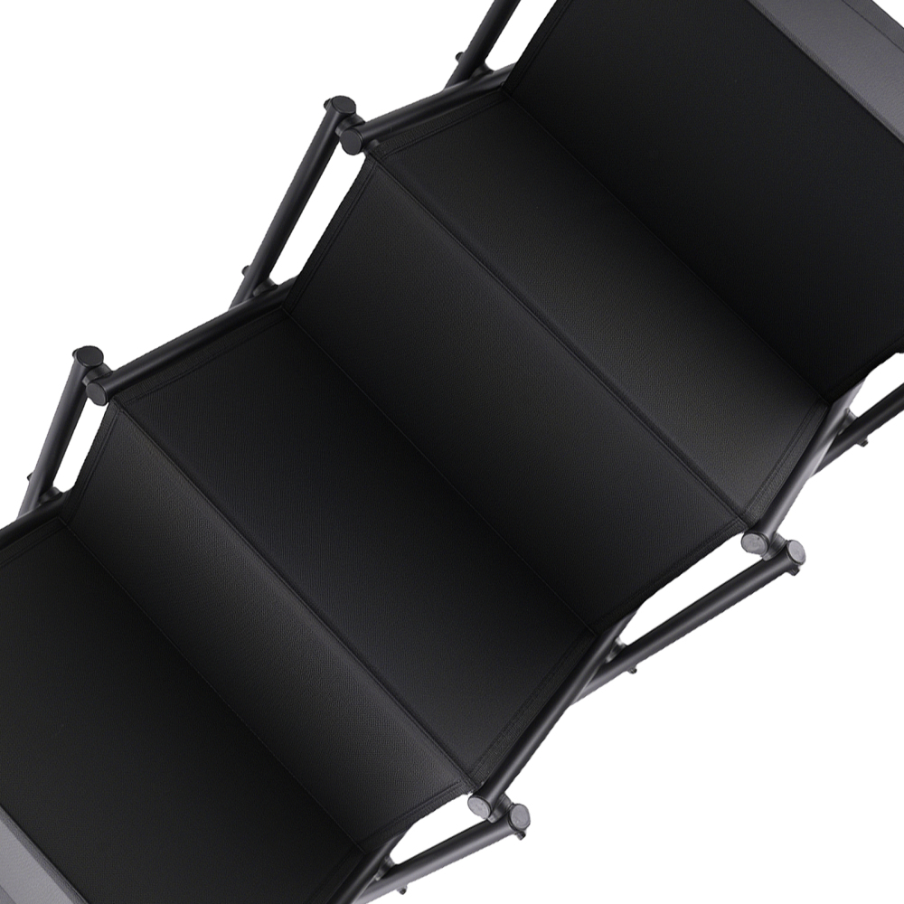 Dog Stairs 4 Steps Foldable Lightweight with Non-Slip Rubberized Bottom Pads