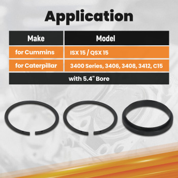 Piston Ring Compressor Remover Installer Adapter Ring Kit compatible for Cummins ISX QSX 15