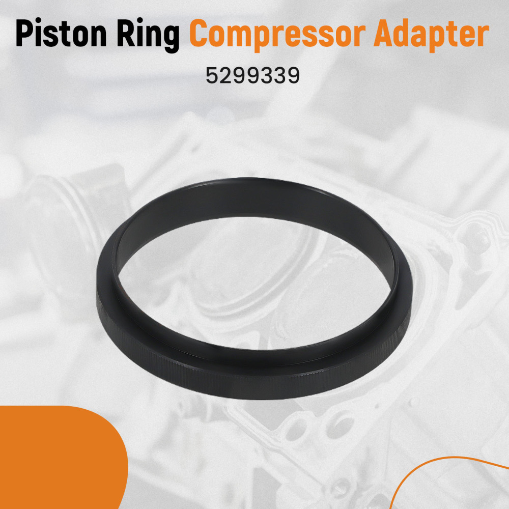 Piston Ring Compressor Tool, AdapterAnti-Polishing Ring Kit compatible for Cummins ISX