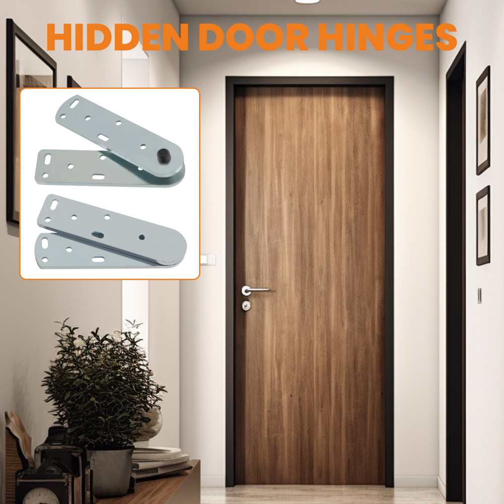 1 Set Pivot Hinge Kit For Hidden Bookcase Door Secret Door
