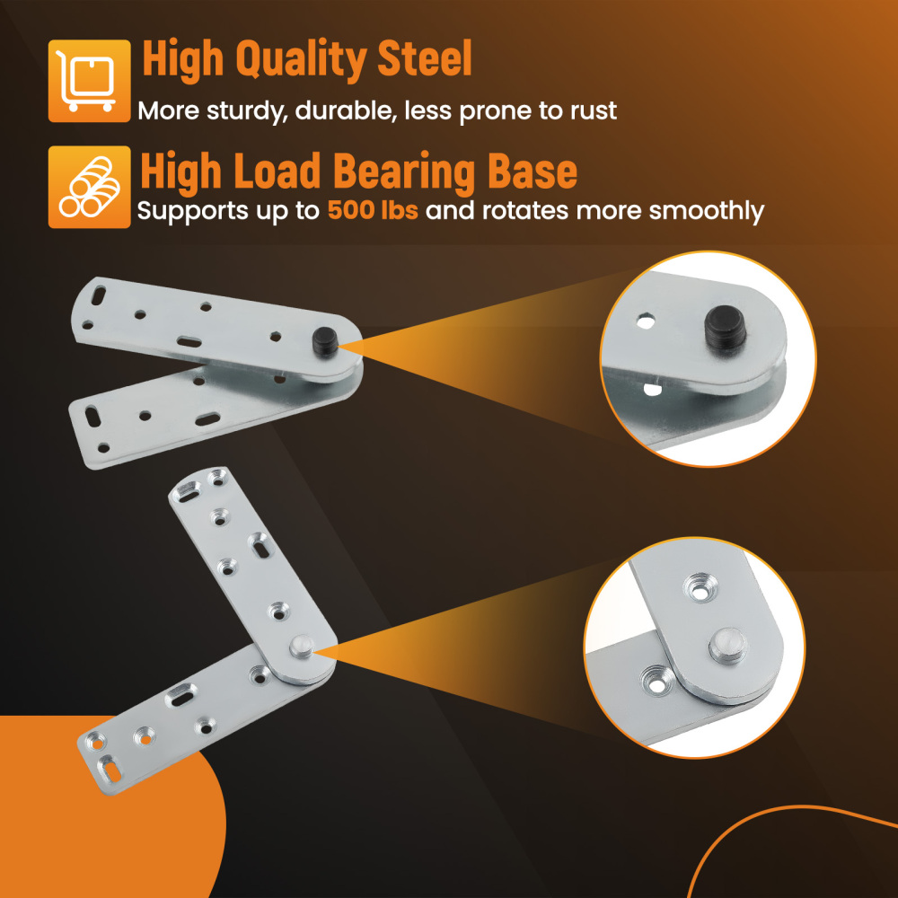 1 Set Pivot Hinge Kit For Hidden Bookcase Door Secret Door